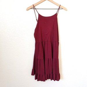 Alya Red Tiered Sundress S